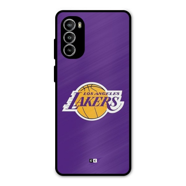 Lakers Angles Metal Back Case for Moto G52