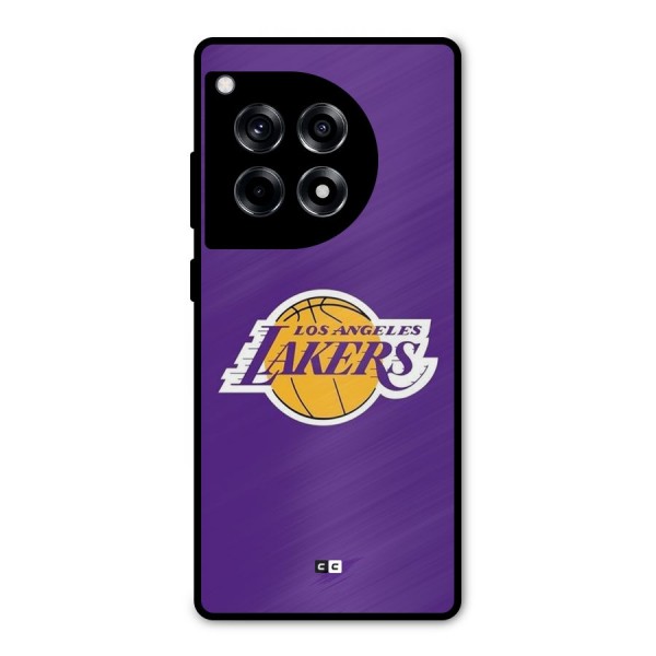 Lakers Angles Metal Back Case for OnePlus 12R
