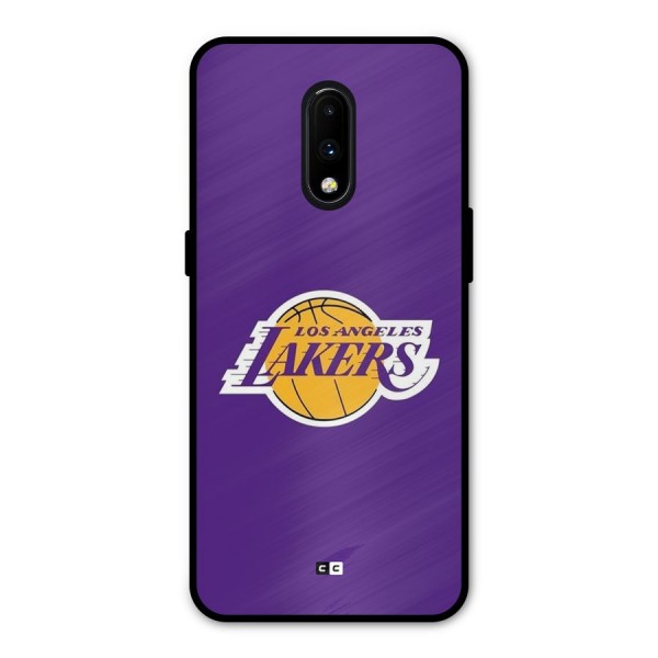 Lakers Angles Metal Back Case for OnePlus 7