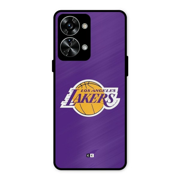 Lakers Angles Metal Back Case for OnePlus Nord 2T