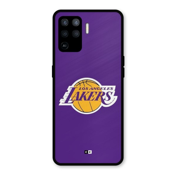 Lakers Angles Metal Back Case for Oppo F19 Pro