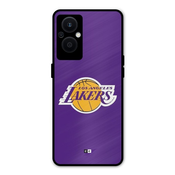 Lakers Angles Metal Back Case for Oppo F21s Pro 5G