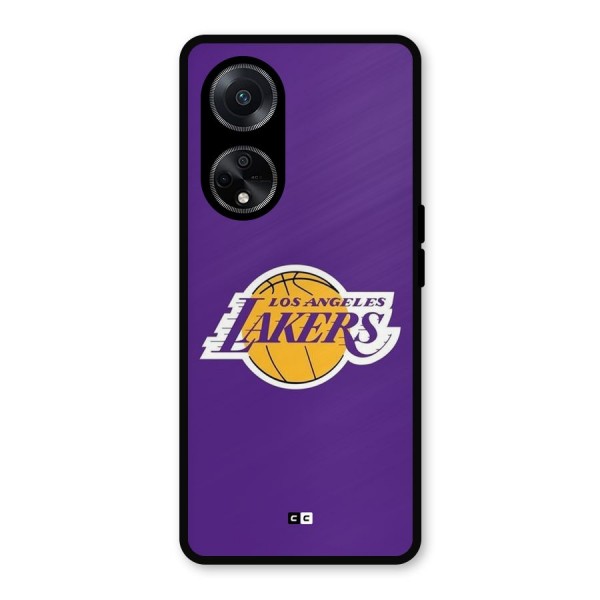 Lakers Angles Metal Back Case for Oppo F23