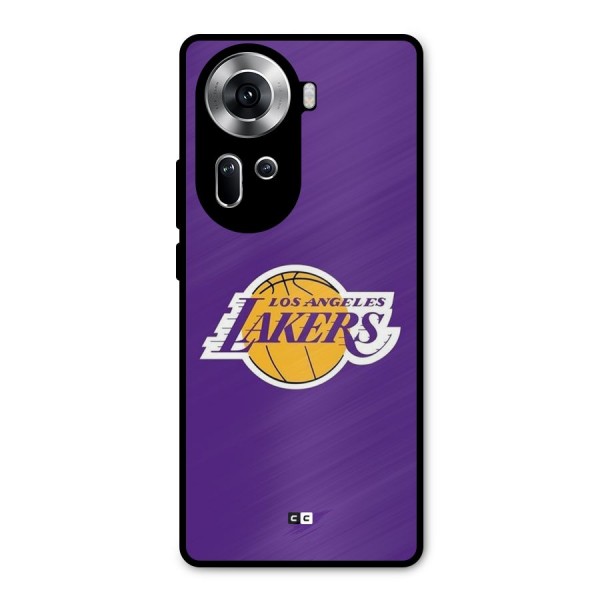 Lakers Angles Metal Back Case for Oppo Reno11 5G