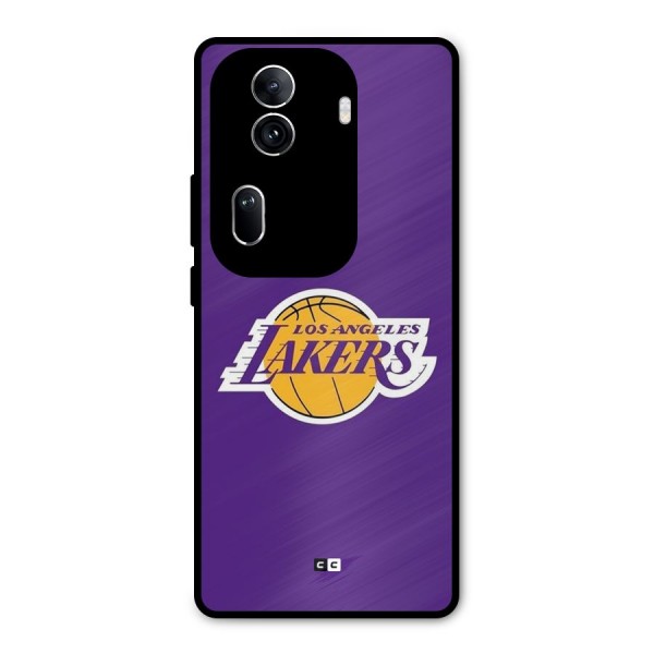 Lakers Angles Metal Back Case for Oppo Reno11 Pro 5G