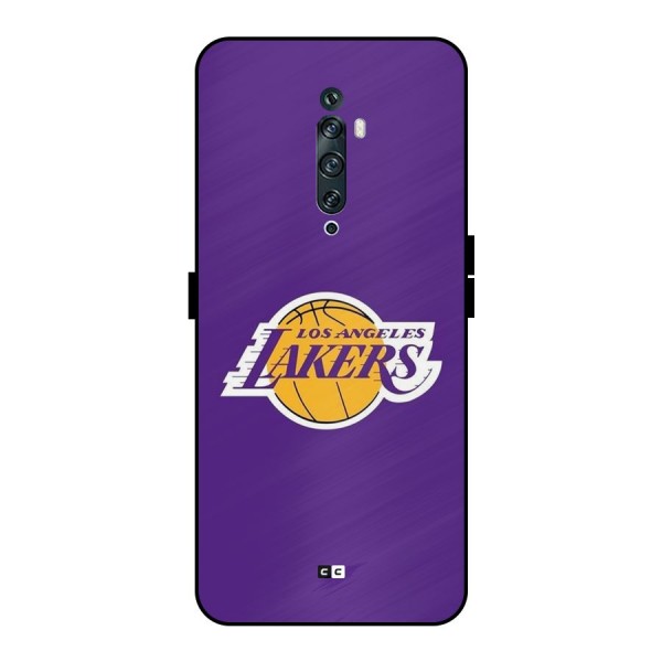 Lakers Angles Metal Back Case for Oppo Reno2 F