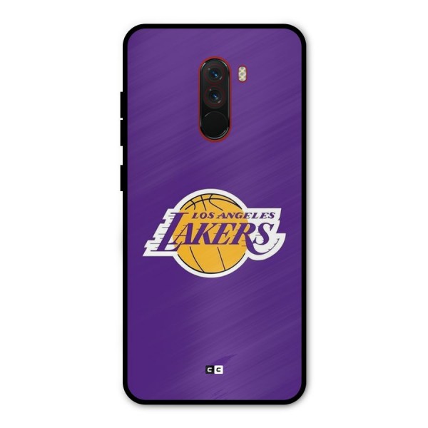 Lakers Angles Metal Back Case for Poco F1