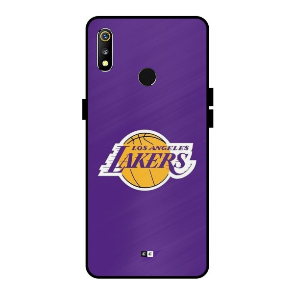 Lakers Angles Metal Back Case for Realme 3