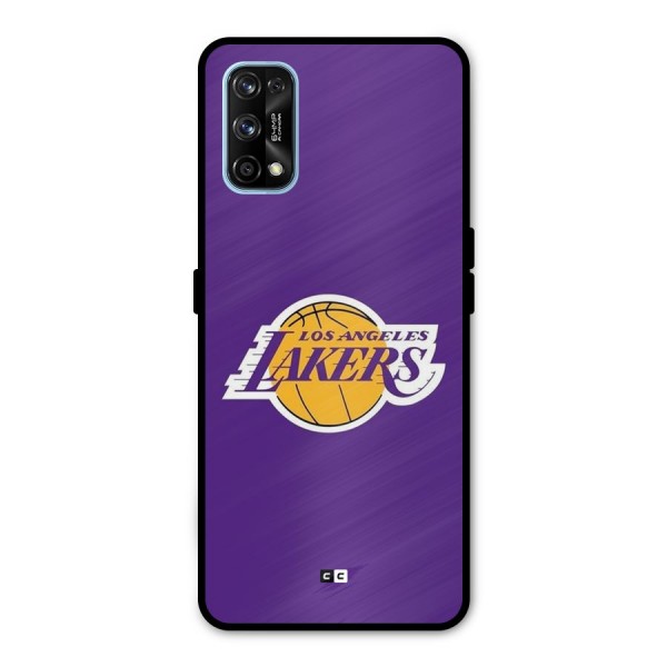 Lakers Angles Metal Back Case for Realme 7 Pro