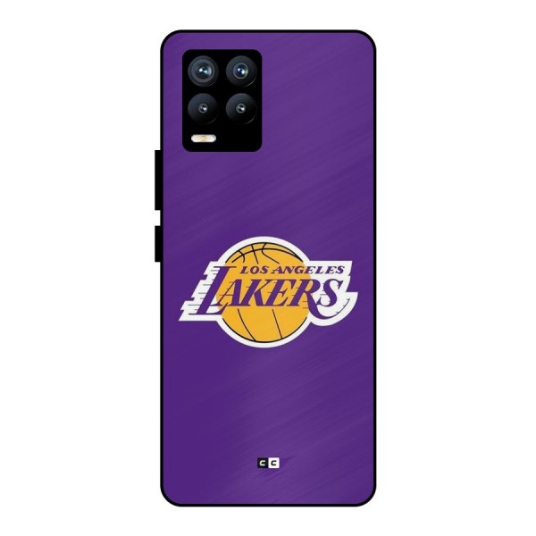 Lakers Angles Metal Back Case for Realme 8 Pro