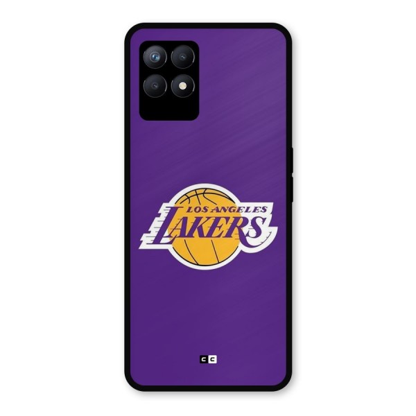 Lakers Angles Metal Back Case for Realme 8i