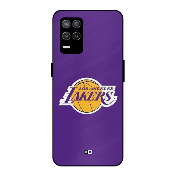 Lakers Angles Metal Back Case for Realme 9 5G