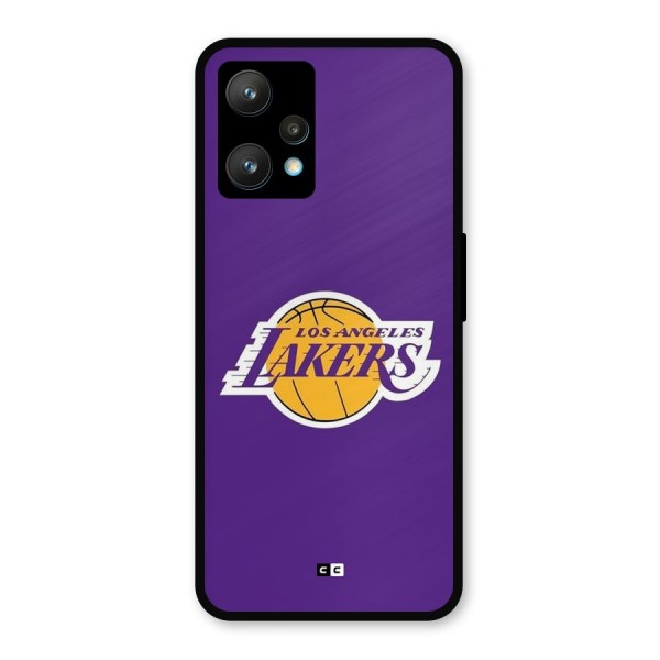 Lakers Angles Metal Back Case for Realme 9 Pro Plus 5G