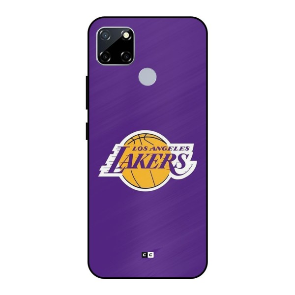 Lakers Angles Metal Back Case for Realme Narzo 20