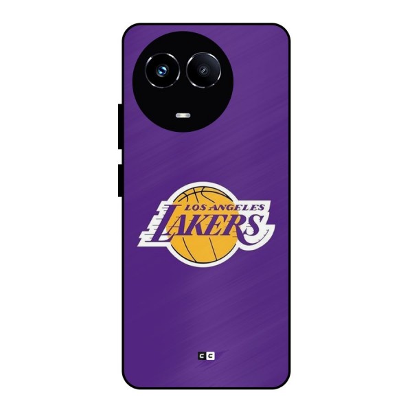 Lakers Angles Metal Back Case for Realme Narzo 60X
