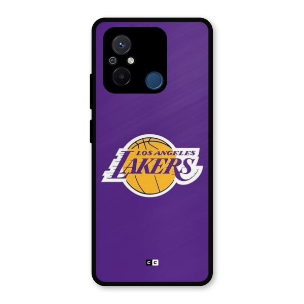 Lakers Angles Metal Back Case for Redmi 12C