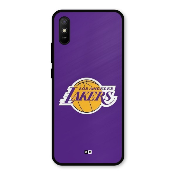 Lakers Angles Metal Back Case for Redmi 9a
