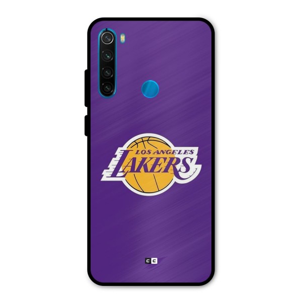 Lakers Angles Metal Back Case for Redmi Note 8