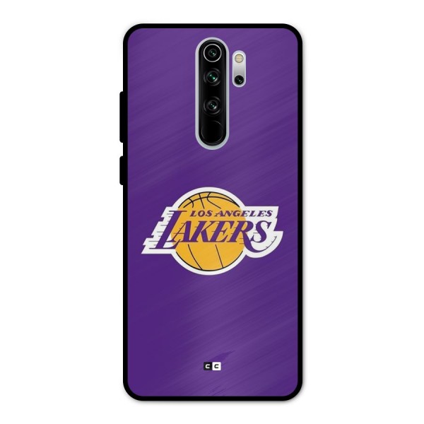Lakers Angles Metal Back Case for Redmi Note 8 Pro