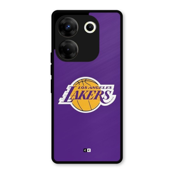 Lakers Angles Metal Back Case for Tecno Camon 20 Pro