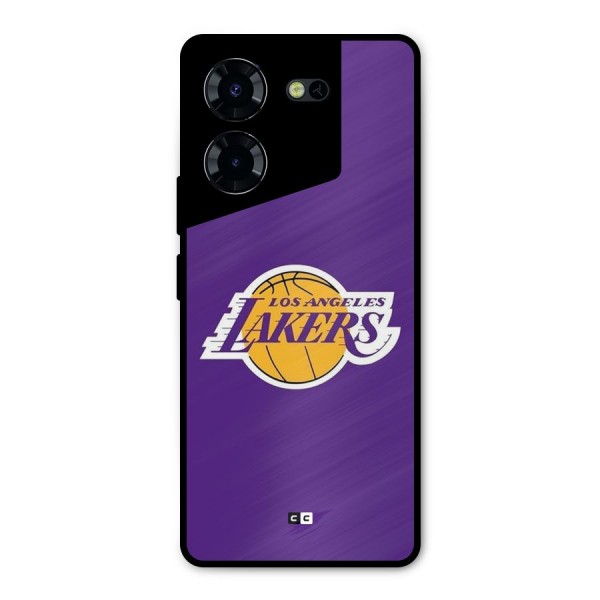 Lakers Angles Metal Back Case for Tecno Pova 5 Pro 5G