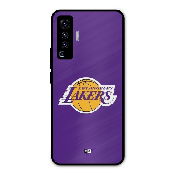 Lakers Angles Metal Back Case for Vivo X50