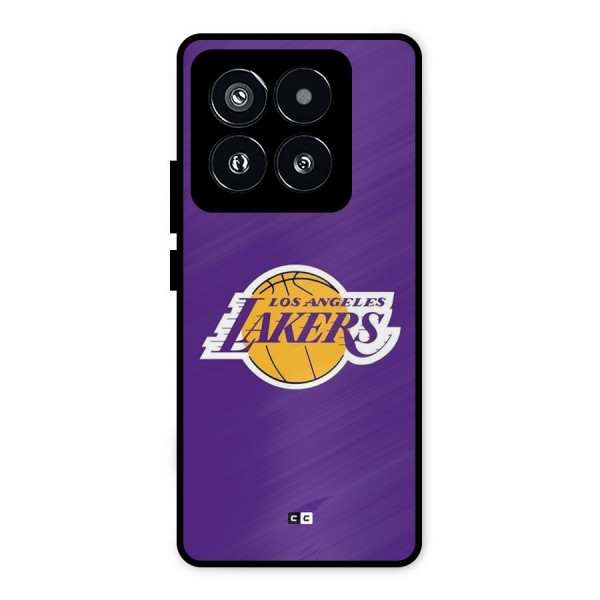 Lakers Angles Metal Back Case for Xiaomi 14 Pro