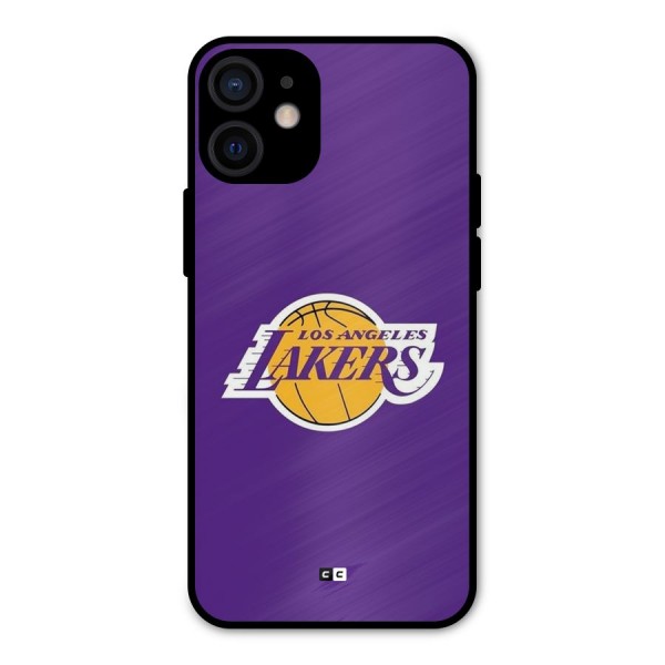 Lakers Angles Metal Back Case for iPhone 12 Mini