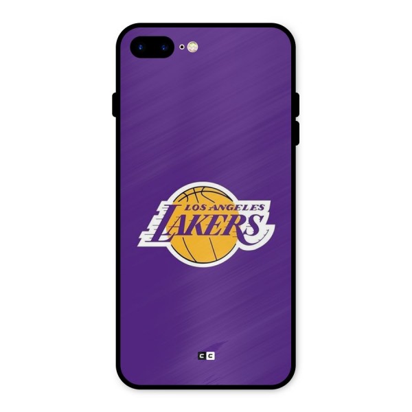 Lakers Angles Metal Back Case for iPhone 8 Plus