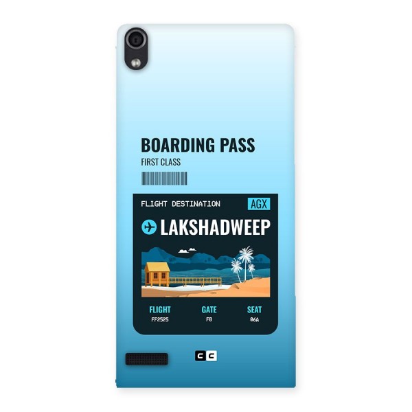 Lakshadweep Boarding Pass Back Case for Ascend P6