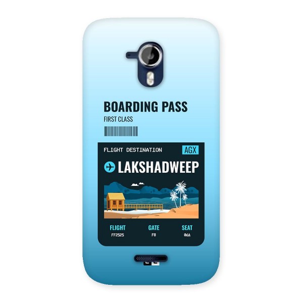 Lakshadweep Boarding Pass Back Case for Canvas Magnus A117
