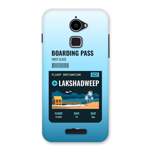Lakshadweep Boarding Pass Back Case for Coolpad Note 3 Lite