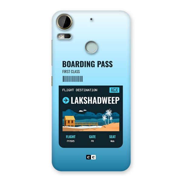 Lakshadweep Boarding Pass Back Case for Desire 10 Pro