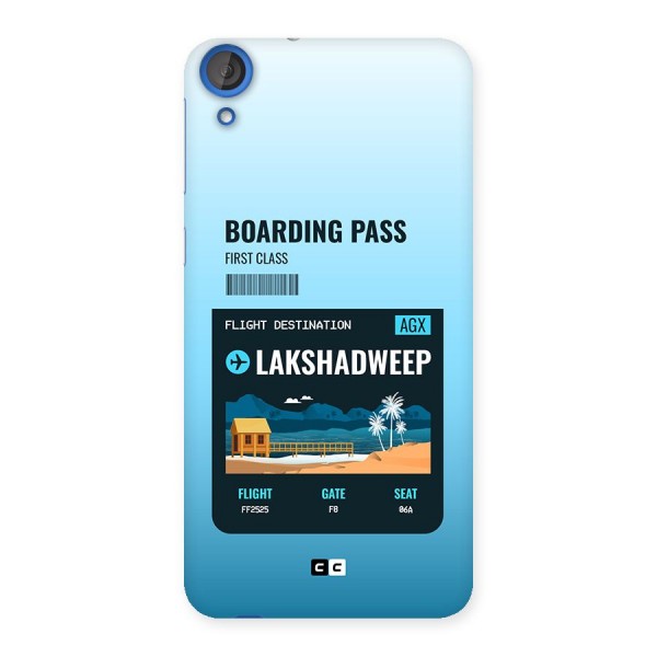 Lakshadweep Boarding Pass Back Case for Desire 820s