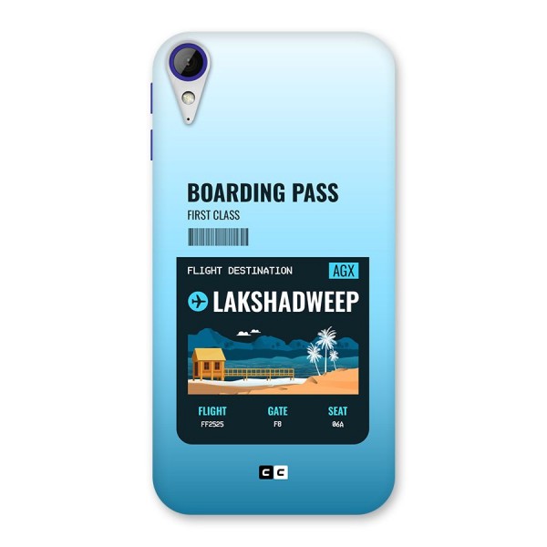 Lakshadweep Boarding Pass Back Case for Desire 830