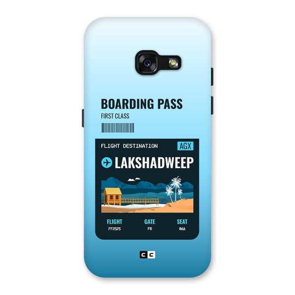 Lakshadweep Boarding Pass Back Case for Galaxy A3 (2017)
