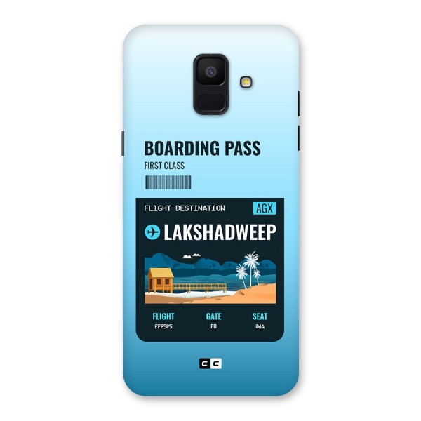 Lakshadweep Boarding Pass Back Case for Galaxy A6 (2018)