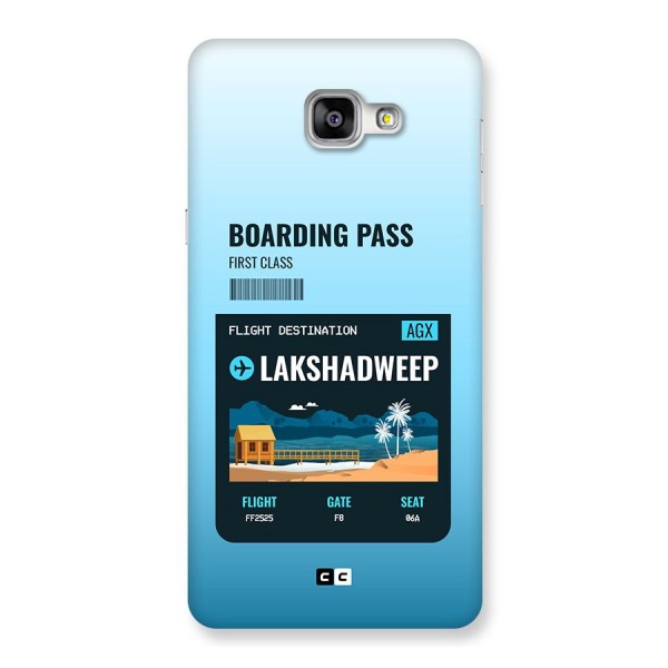 Lakshadweep Boarding Pass Back Case for Galaxy A9