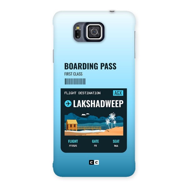 Lakshadweep Boarding Pass Back Case for Galaxy Alpha
