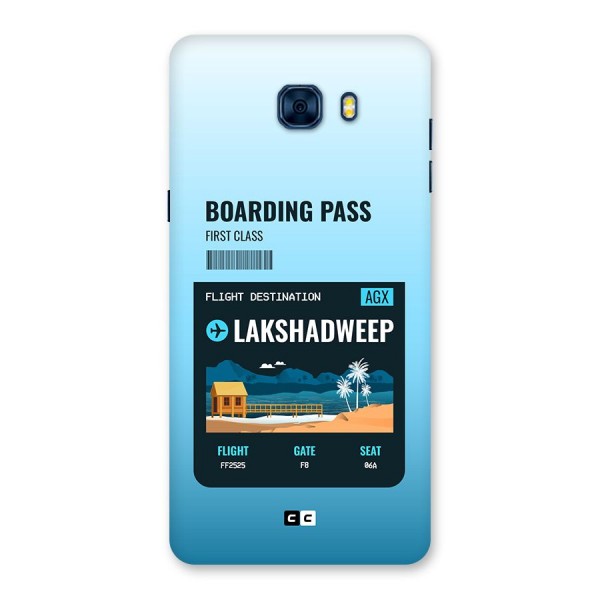 Lakshadweep Boarding Pass Back Case for Galaxy C7 Pro