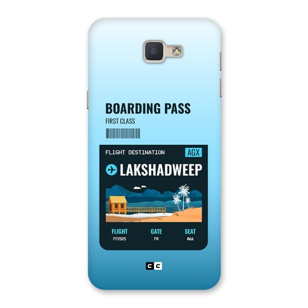 Lakshadweep Boarding Pass Back Case for Galaxy J5 Prime