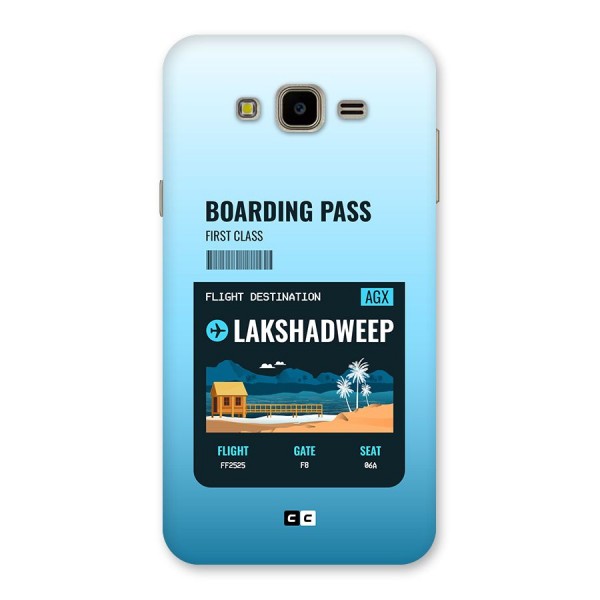 Lakshadweep Boarding Pass Back Case for Galaxy J7 Nxt