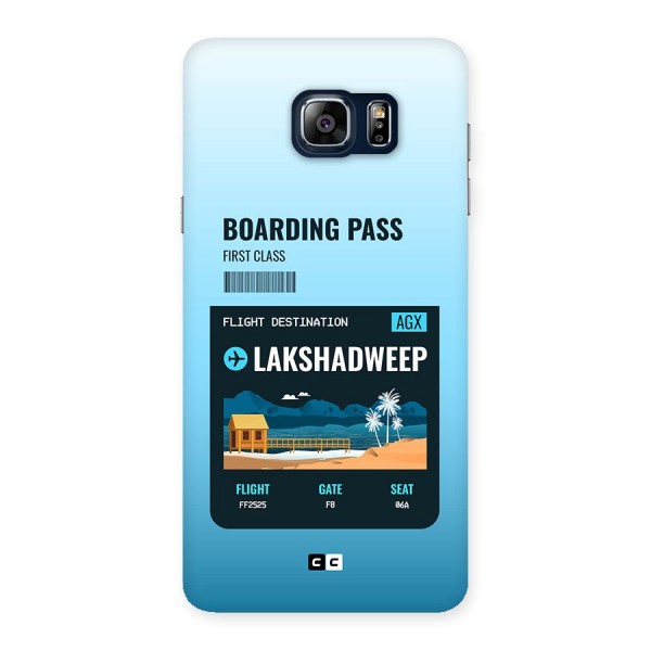 Lakshadweep Boarding Pass Back Case for Galaxy Note 5