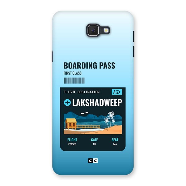 Lakshadweep Boarding Pass Back Case for Galaxy On7 2016