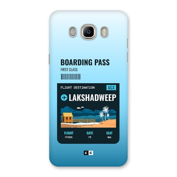 Lakshadweep Boarding Pass Back Case for Galaxy On8