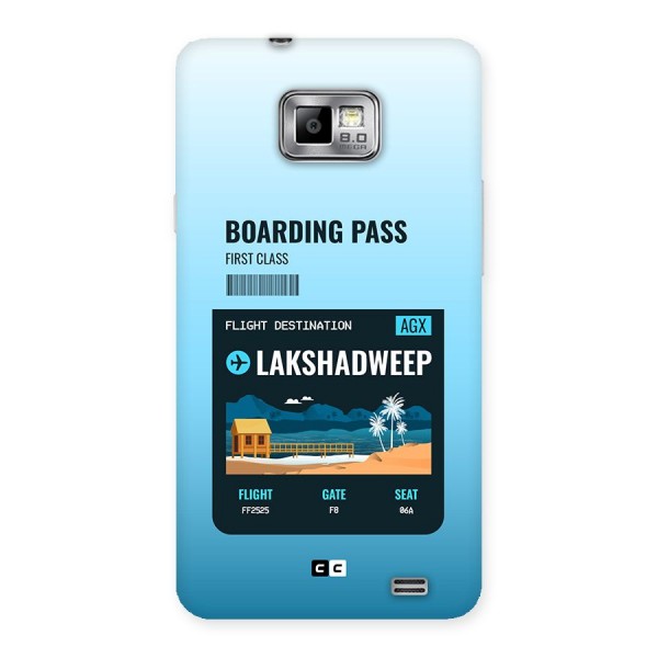 Lakshadweep Boarding Pass Back Case for Galaxy S2