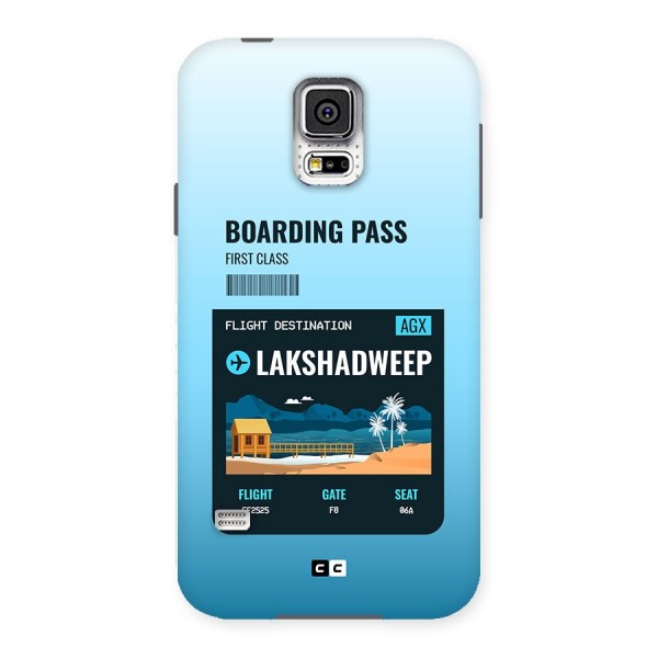 Lakshadweep Boarding Pass Back Case for Galaxy S5