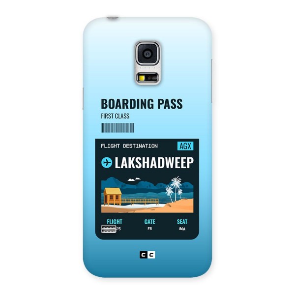 Lakshadweep Boarding Pass Back Case for Galaxy S5 Mini