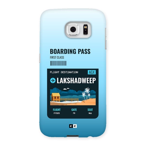 Lakshadweep Boarding Pass Back Case for Galaxy S6