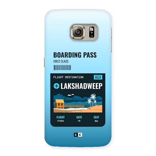Lakshadweep Boarding Pass Back Case for Galaxy S6 edge